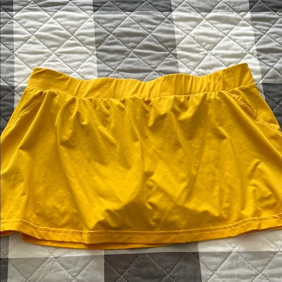 Adidas Yellow Athletic Skirt - Picture 3 of 4